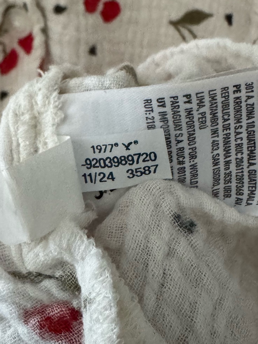 American Eagle AE Cotton Gauze Pajama PJs Set XL Bundle of Two Cherries Western - Picture 9 of 15